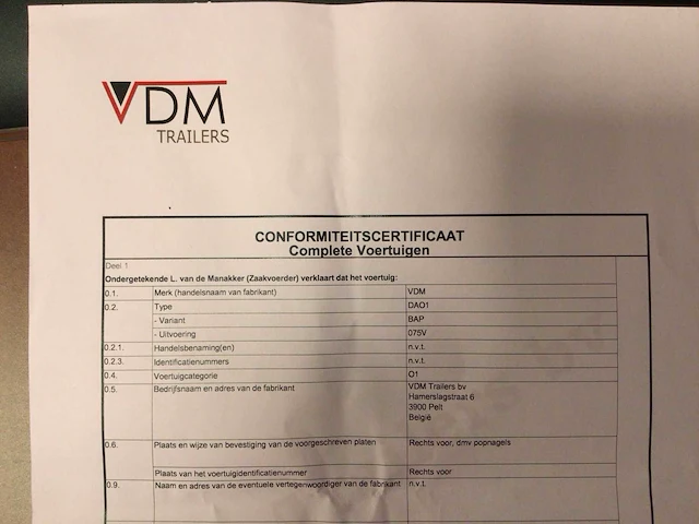 2024 vdm auto aanhangwagen - afbeelding 11 van  19
