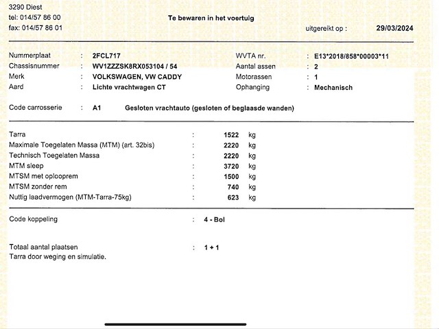 2024 vw caddy lichte vracht - 54000km - afbeelding 37 van  48