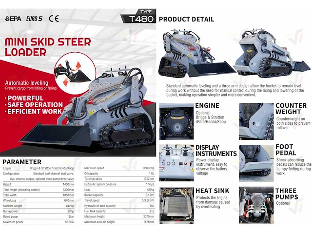 2025 briggs & stratton schranklader t480 - ongebruikt - afbeelding 8 van  16