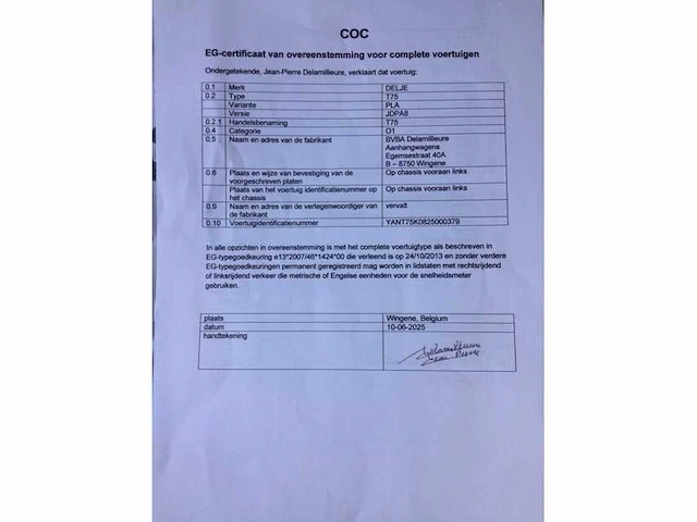 2025 delje t75 kipper aanhangwagen - afbeelding 9 van  18