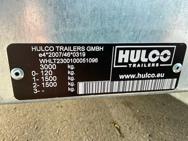 2025 hulco terrax-2 aanhangwagen - afbeelding 5 van  14