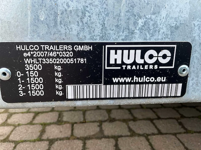 2025 hulco terrax-3 aanhangwagen - afbeelding 5 van  14