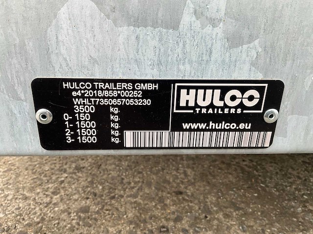 2025 hulco terrax-3 aanhangwagen - afbeelding 6 van  14