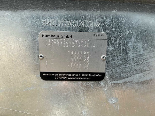 2025 humbaur hbtz197224 dieplader - afbeelding 9 van  21