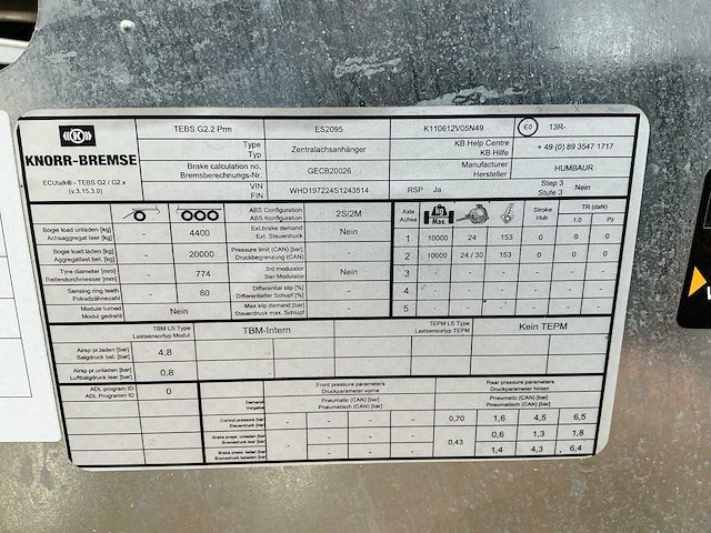 2025 humbaur hbtz197224 dieplader - afbeelding 10 van  21