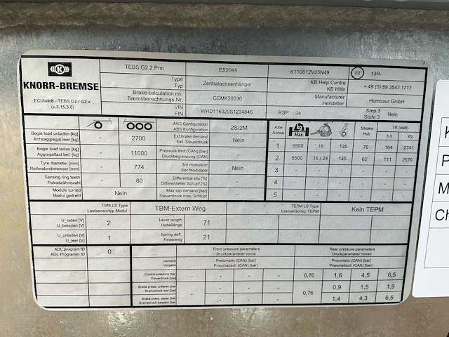 2025 humbaur hs106020 dieplader - afbeelding 4 van  20
