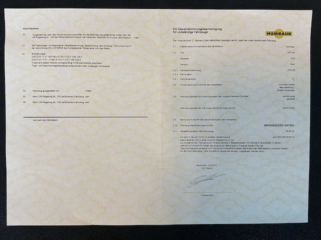 2025 humbaur htd40 dieplader - afbeelding 21 van  29