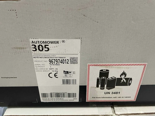 2025 husqvarna 305 robotmaaier 600m2 - afbeelding 3 van  4
