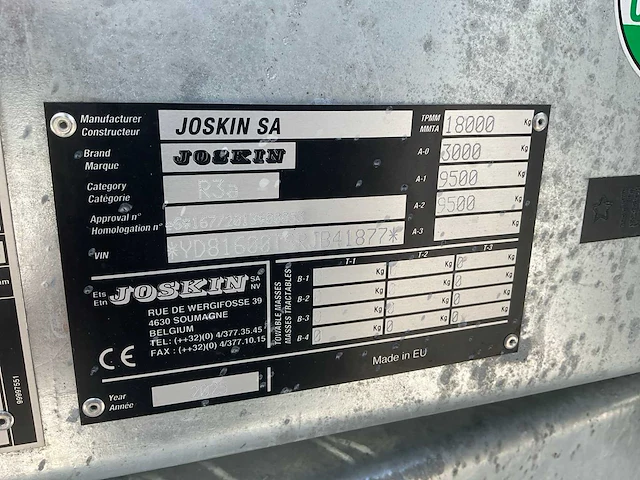 2025 joskin modulo 16000 mesttank - afbeelding 4 van  29