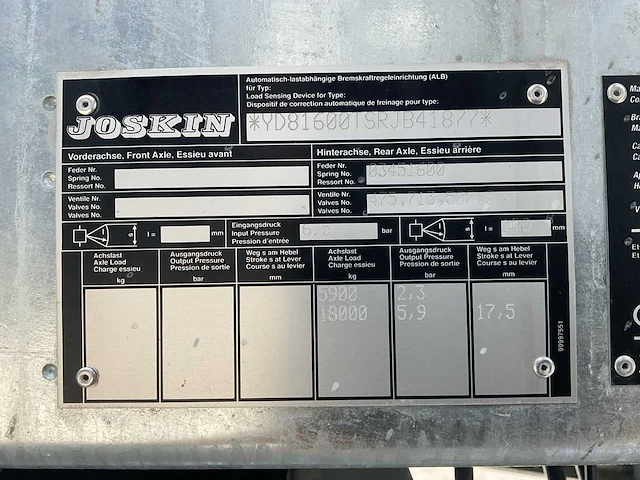 2025 joskin modulo 16000 mesttank - afbeelding 6 van  29