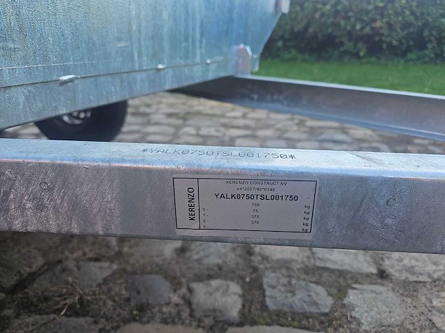 2025 kerenzo ongeremde plateau aanhangwagen - afbeelding 3 van  12