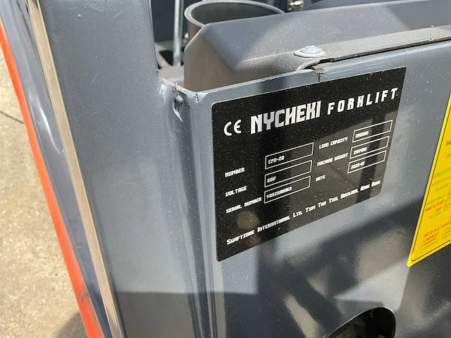 2025 nycheki heftruck elektrisch 2000kg - afbeelding 5 van  17