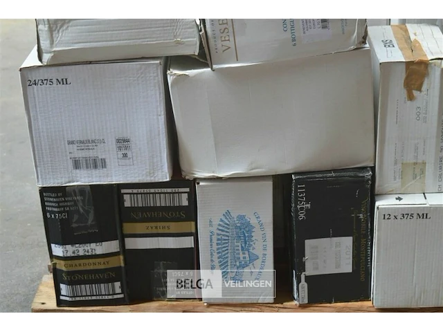 ±206 flessen inhoud pallet div soorten wijnen - afbeelding 3 van  9