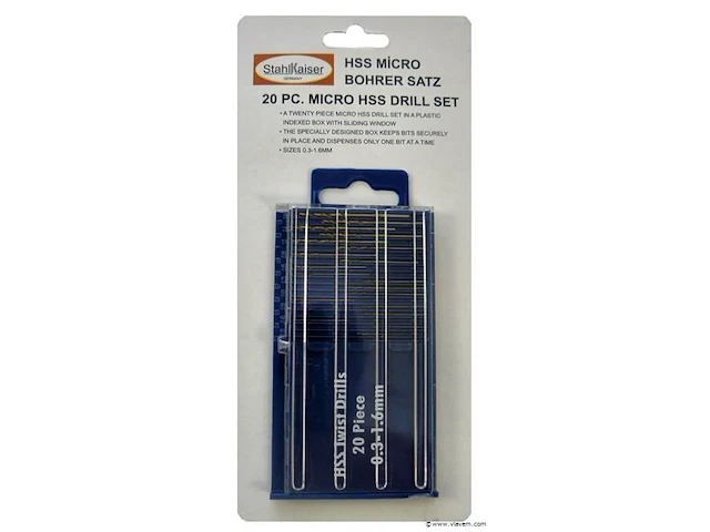 20delige set microboren - afbeelding 1 van  1