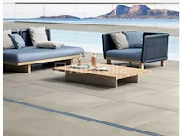 20m² buitentegels, metaline beige 80x80 x20mm gerectificeerd, metaaleffect, nieuw verpakt - afbeelding 1 van  3
