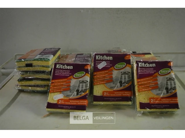 ±20x 2st kitchen schuurspons - afbeelding 1 van  2
