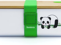 20x homra brooddoos - white - 2 compartimenten - afbeelding 1 van  2