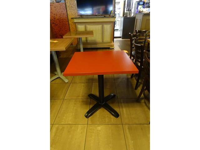 20x houten tafel vv metalen voet - afbeelding 3 van  3