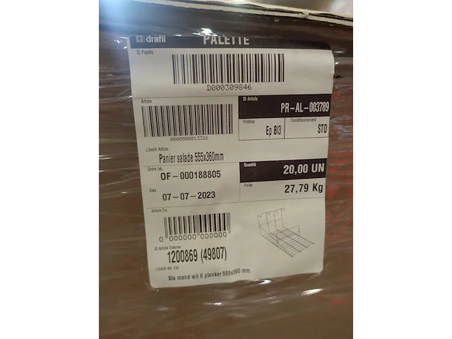 20x metalen sla mand - afbeelding 3 van  5