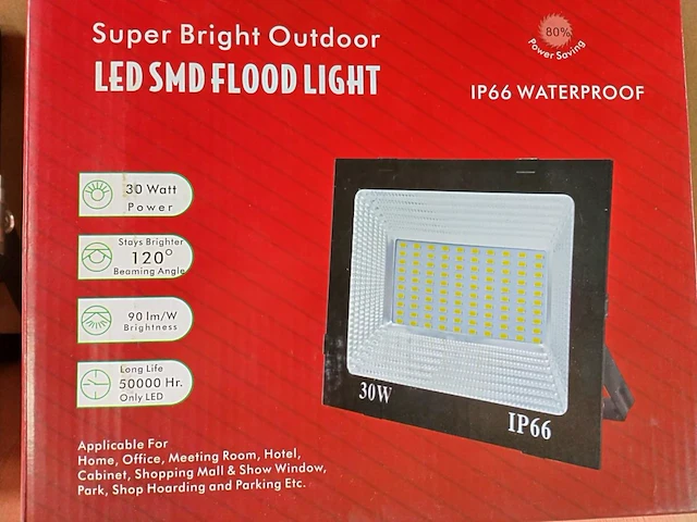 20x ongebruikt 30w led smd floodlight - afbeelding 4 van  11