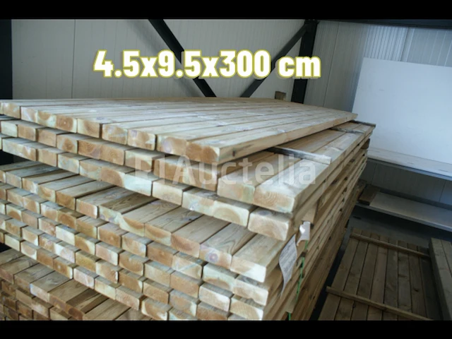 20x regel 4,4x9,5x300cm. - afbeelding 1 van  1