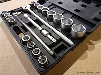 21 delige 3/4" doppenset met ratel, schwartzmann - afbeelding 3 van  6