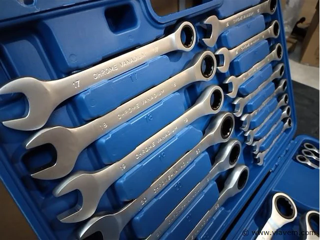 21 delige steel ringratelset professioneel - afbeelding 2 van  7