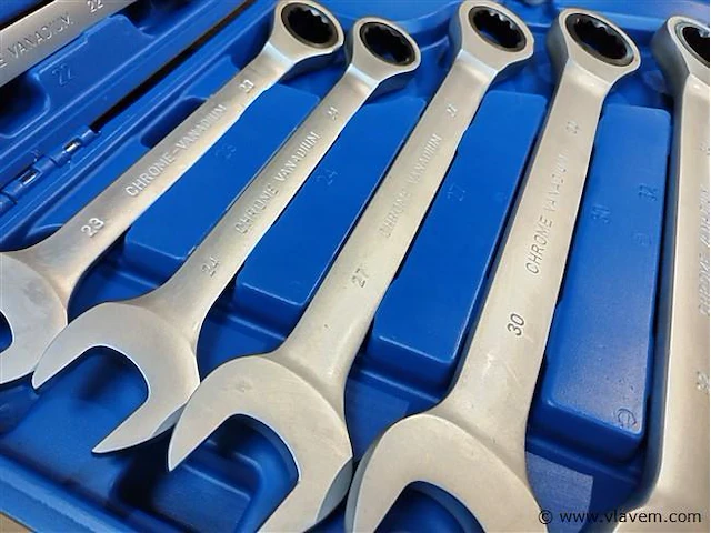 21 delige steel ringratelset professioneel - afbeelding 3 van  7