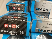21 dozen sluitringen; houtbouten + moeren - afbeelding 6 van  10