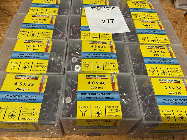21 dozen verzinkte universele schroeven - afbeelding 3 van  6