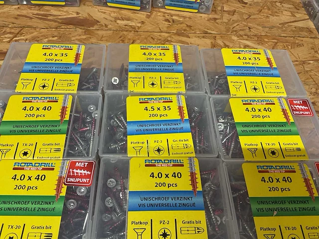21 dozen verzinkte universele schroeven - afbeelding 5 van  6