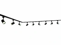 2+1 meter railsysteem met 9x railspot gu10 fitting (1x) - afbeelding 3 van  7