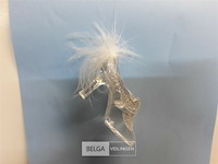 21 x hangdeco acryl schoen met pluim - afbeelding 3 van  3