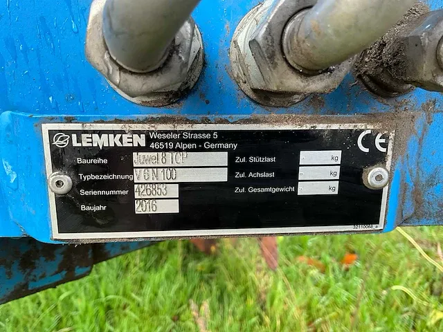 216 lemken jewel 8tcp v6n100 ploeg - afbeelding 10 van  18