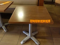 21x houten tafel vv metalen voet - afbeelding 3 van  3