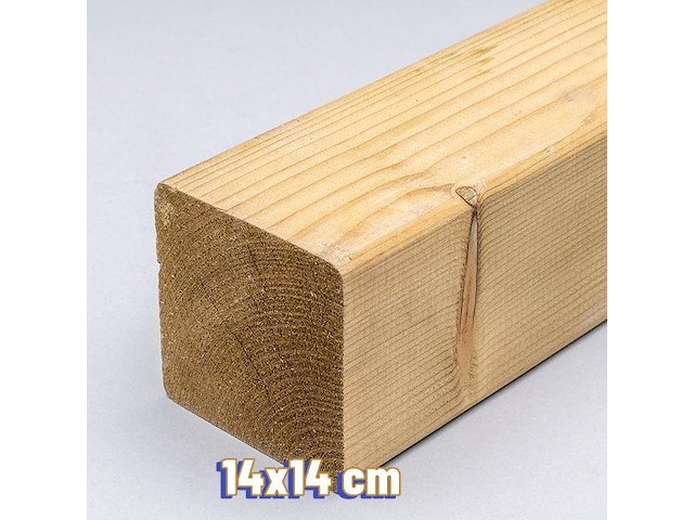 21x paal 14x14x250cm - afbeelding 1 van  1