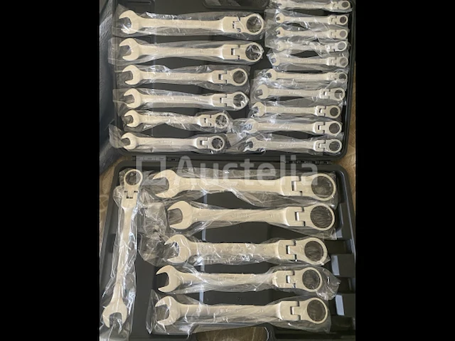 22 delige flexibele ringratel-steeksleutel set 6-32mm - afbeelding 1 van  7