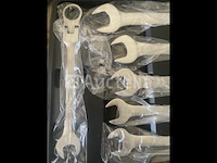 22 delige flexibele ringratel-steeksleutel set 6-32mm - afbeelding 4 van  7