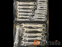22 delige flexibele ringratel-steeksleutel set 6-32mm - afbeelding 1 van  7