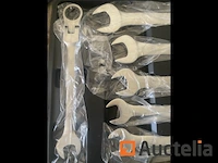 22 delige flexibele ringratel-steeksleutel set 6-32mm - afbeelding 3 van  7