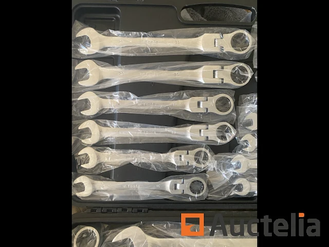 22 delige flexibele ringratel-steeksleutel set 6-32mm - afbeelding 5 van  7