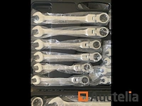 22 delige flexibele ringratel-steeksleutel set 6-32mm - afbeelding 5 van  7