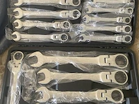 22 delige flexibele ringratel-steeksleutelset 6-32 mm - afbeelding 1 van  6
