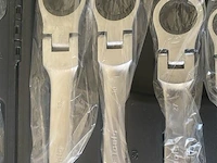 22 delige flexibele ringratel-steeksleutelset 6-32 mm - afbeelding 2 van  6