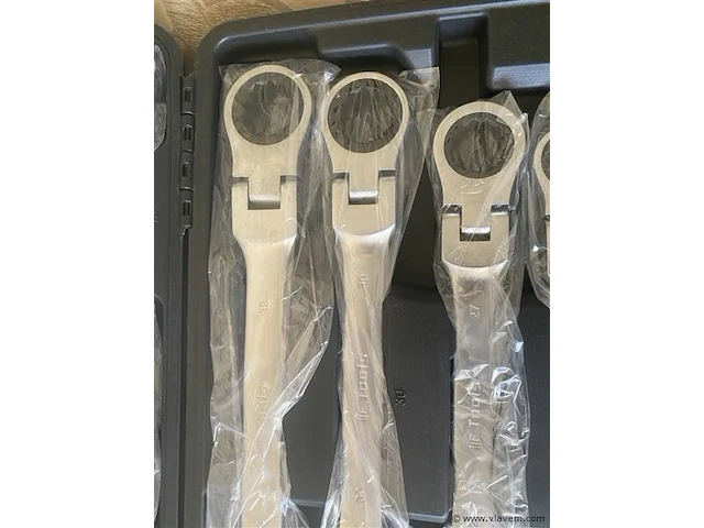 22 delige flexibele ringratel-steeksleutelset 6-32 mm - afbeelding 2 van  6