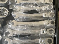 22 delige flexibele ringratel-steeksleutelset 6-32 mm - afbeelding 3 van  6