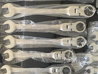 22 delige flexibele ringratel-steeksleutelset 6-32 mm - afbeelding 4 van  6