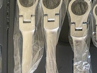 22 delige flexibele ringratel-steeksleutelset 6-32 mm - afbeelding 2 van  6