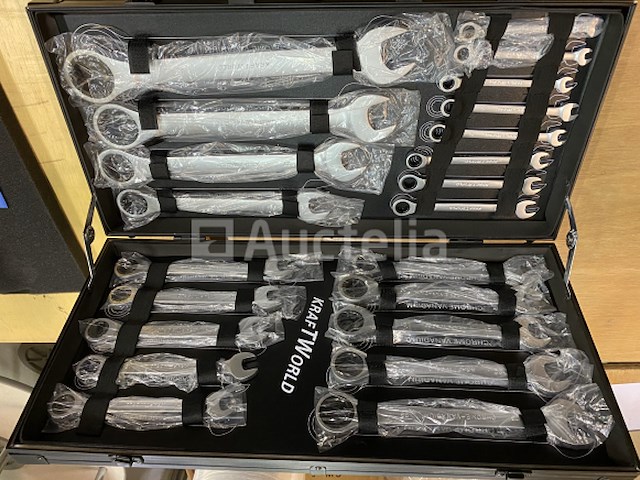 22 delige ringratel-steeksleutel set 6-32mm - afbeelding 1 van  3