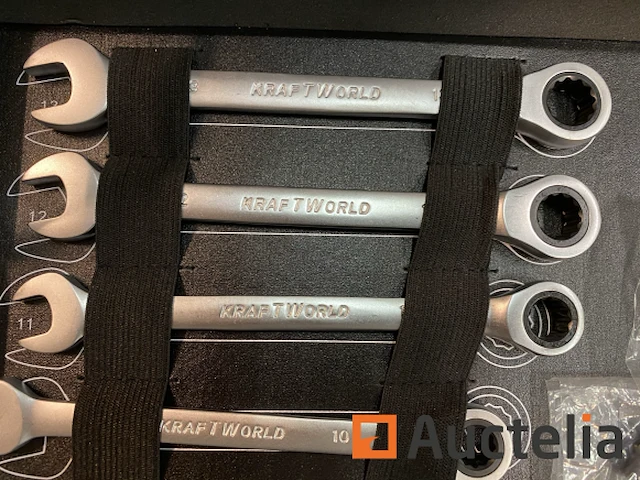 22 delige ringratel-steeksleutel set 6-32mm - afbeelding 2 van  3
